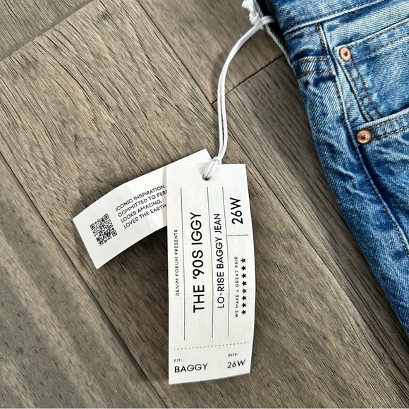 NWT Aritzia Denim Forum The '90s Iggy Lo-Rise Baggy Jean Sz 26 - Picture 4 of 7